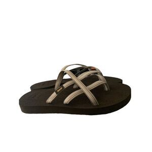 Teva Olowalu Strappy Slip On Flip Flop Sandals 6840 Women Size US 10 M